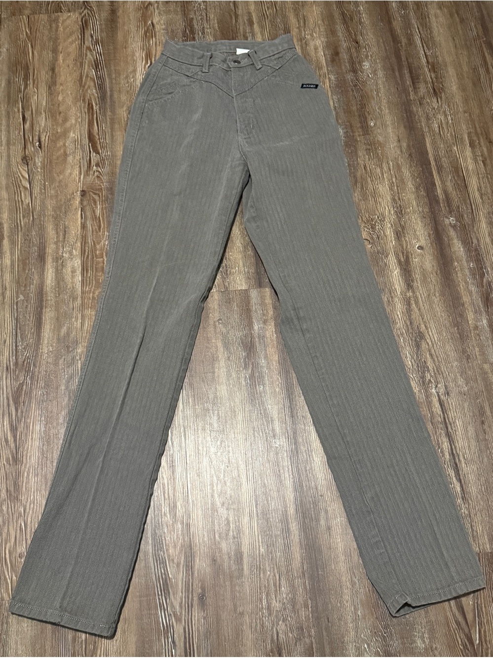 Vintage Rockies Bareback Jeans Women's 24 Herringbone High Rise Pinch Waist Deni